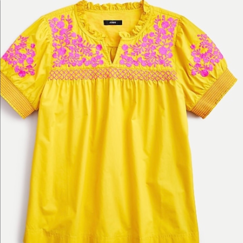 Jcrew puff sleeve top